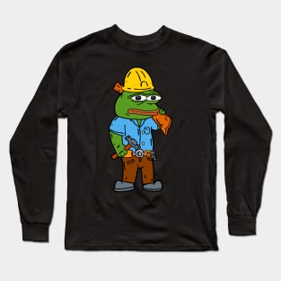 Construction Worker Pepe Handyman Long Sleeve T-Shirt